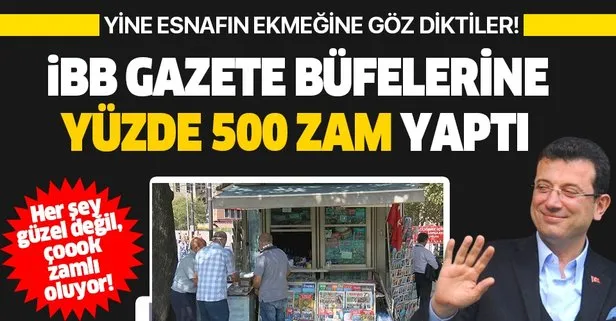 İstanbul’daki gazete satış büfelerine yüzde 500 zam!