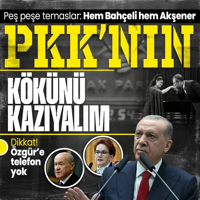 Son dakika: Başkan Erdoğan Bahçeli ve Akşener ile görüştü! Gündem terörle mücadele