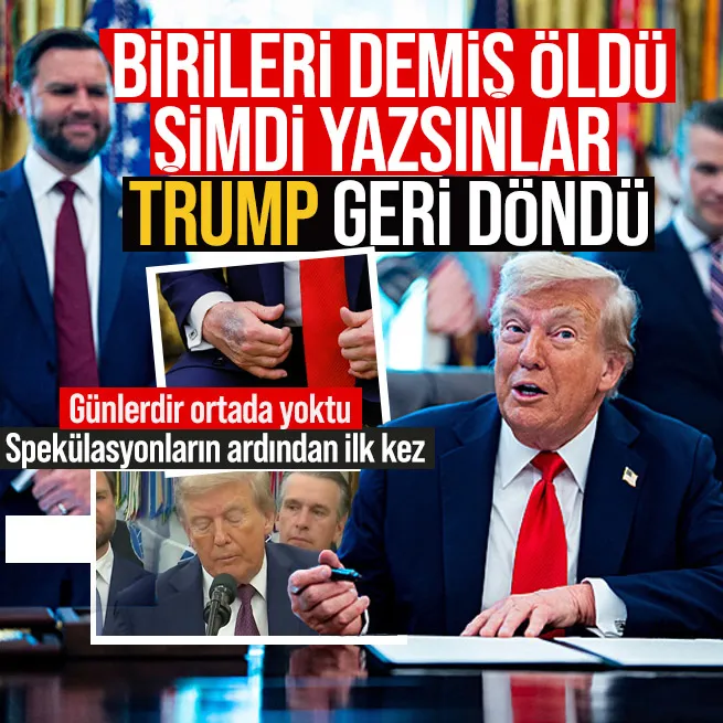 Günlerdir ortada yoktu! Trump öldü iddialarının ardından ilk kez kamuoyu önüne çıktı: Ölüm haberlerim yanlış ve sahtedir
