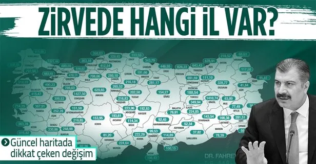 Son dakika: 8-14 Ocak haftalık koronavirüs vaka haritası açıklandı: İstanbul zirvede