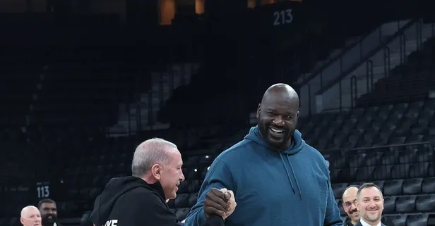 Başkan Erdoğan NBA efsanelerinden Shaquille O'Neal ile bir araya geldiği anları paylaştı!