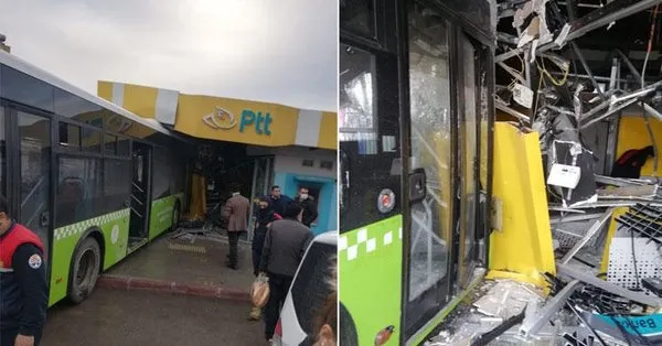 Son Dakika Adana Da Belediye Otobusu Ptt Subesine Daldi Takvim