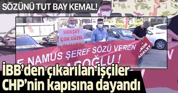 Ekrem İmamoğlu’nun işten çıkardığı işçiler CHP Genel Merkezi’nin kapısına dayandı!