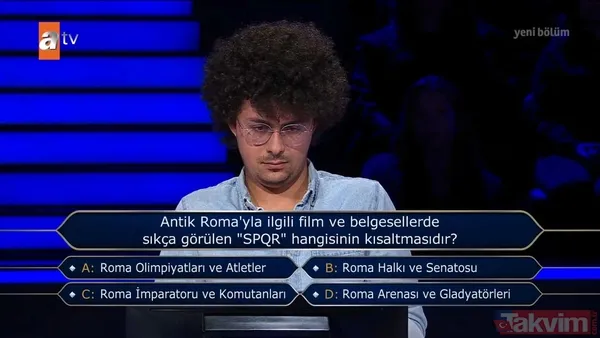 Kim Milyoner Olmak İster'de geceye damga vuran BMGK sorusu! Kenan İmirzalıoğlu'ndan Başkan Erdoğan'ın Dünya 5'ten büyüktür açıklamasına destek: Bu söze katılıyorum - 28