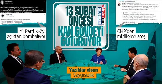 13 Şubat öncesi olaylar olaylar! "Akşener'siz masa" planı sonrası İYİ Parti açıktan Kılıçdaroğlu'nu hedef aldı: CHP'den misilleme ateşi