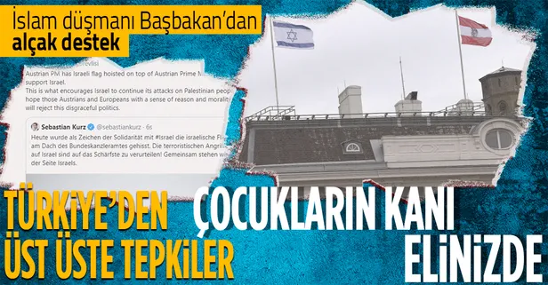 SON DAKİKA: Avusturya'da skandal! Başbakanlık binasına İsrail bayrağı çekildi