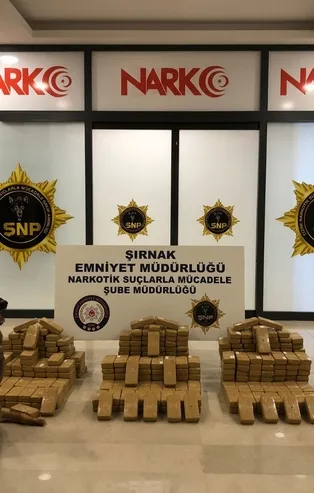Şırnak’ta bölücü terör örgütü PKK'ya düzenlenen operasyonda 209 kilogram eroin ele geçirildi