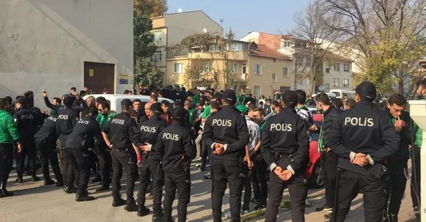 Fotokopi biletlerle maça girişe polis müdahale etti