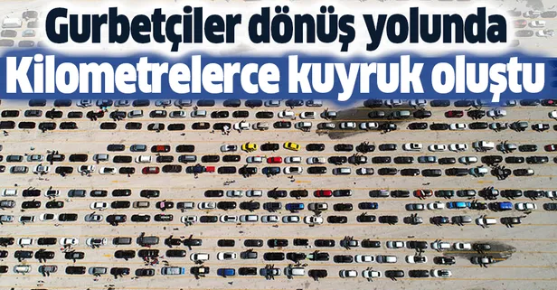 Sınır kapılarında gurbetçi yoğunluğu