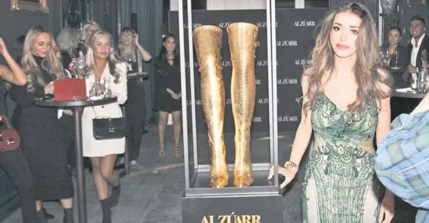 Altın çizmeler Türk tasarımcıdan