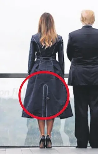 11 Eylül saldırılarının yıl dönümünde Melania Trump giydiği elbiseyle olay oldu