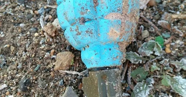 Konya’da çöplükte fünyesi çekilmiş el bombası bulundu