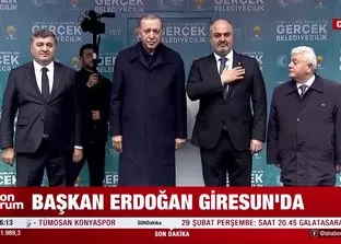 Başkan Erdoğan Giresun’da!