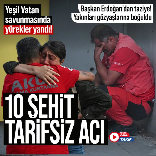 Eskişehirdeki yangın faciasında kahreden haber! 10 orman işçisi şehit oldu | Başkan Erdoğandan taziye mesajı