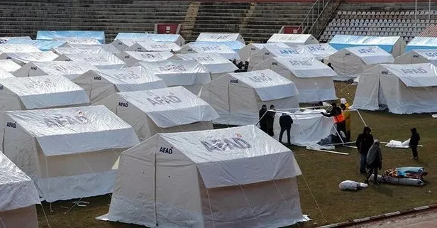 Kahramanmaraş’ta çadır kentler kuruluyor