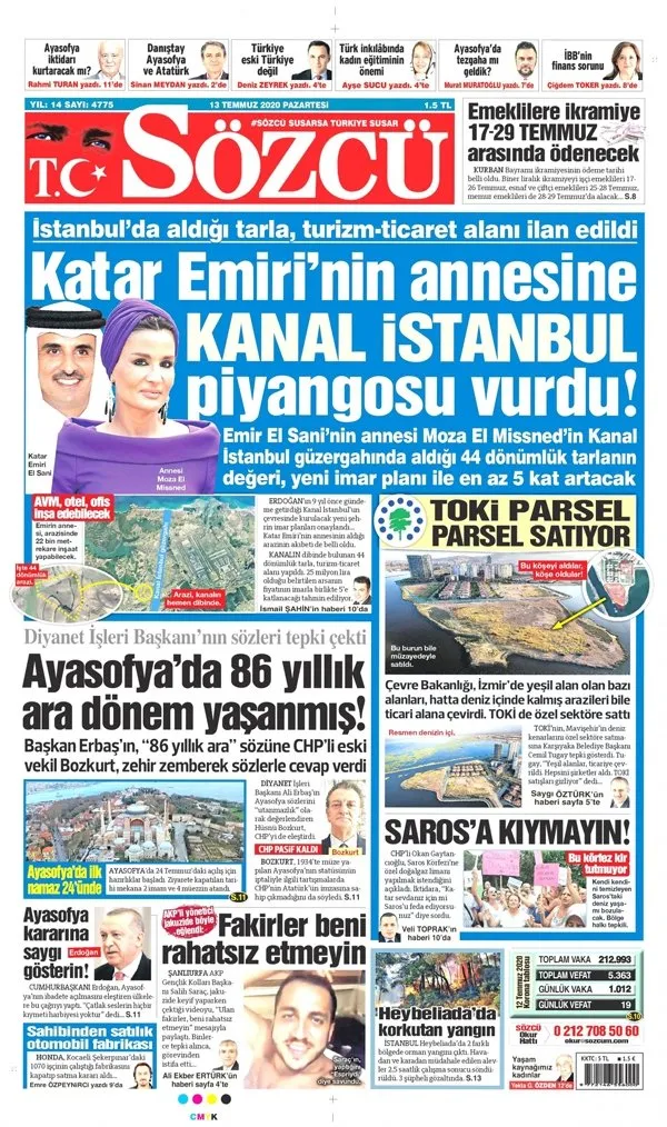 Sozcu Cumhuriyet Oda Tv Ve Yenicag In Kanal Istanbul Hakkindaki Yalan Haberlerine Bakan Kurum Dan Net Cevap Takvim