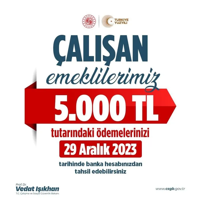 Çalışan emekliye 5 bin TL | Resmi Gazete'de yayımlandı! Ödemeler ne zaman hesaplarda olacak?-2