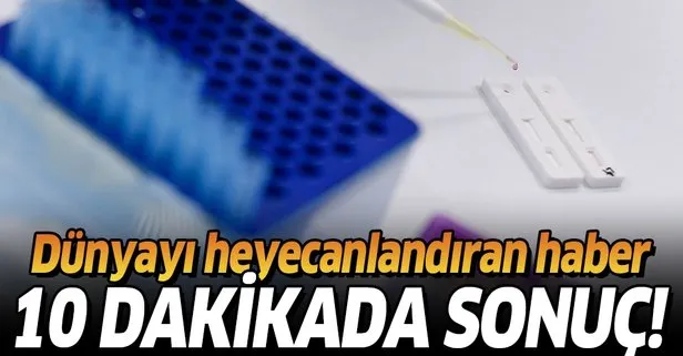 10 dakikada sonuç veren test