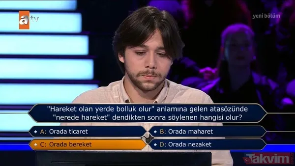 Kenan İmirzalıoğlu'nun sunduğu Kim Milyoner Olmak İster'de 300 bin TL’lik Osmanlı sorusu geceye damga vurdu! - 6