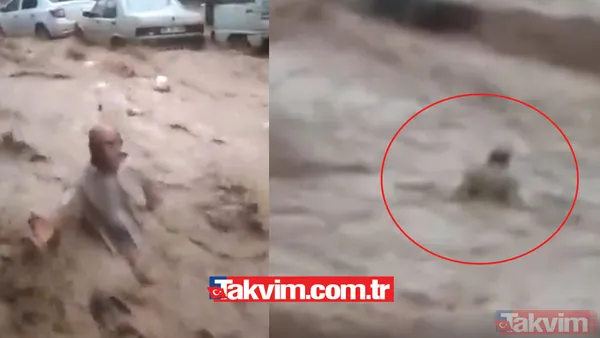 Urfa'da sele kapılan kişiye el uzatmak yerine videoya çekti! Yaşlı adam çaresizce sürüklendi! O anlar kan dondurdu! "İnsanlık ölmüş..." - 1