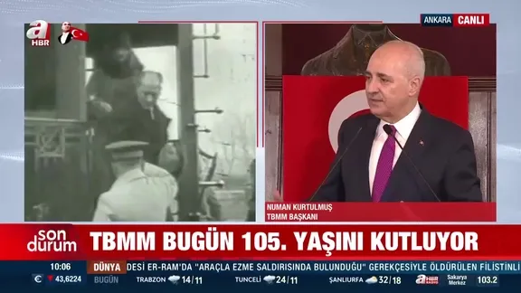 TBMM Başkanı Numan Kurtulmuş Birinci Meclis'te konuştu