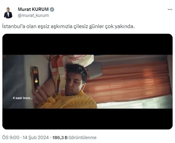 murat-kurumdan-istanbul-paylasimi-cilesiz-gunler-cok-yakinda-1707939241279.jpg Murat Kurum'dan İstanbul paylaşımı: Çilesiz günler çok yakında-2