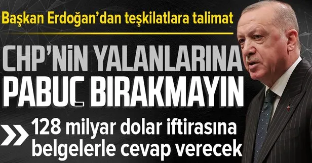 SON DAKİKA: Başkan Erdoğan’dan AK Parti teşkilatlarına talimat: CHP’nin yalanlarının peşinden koşmayalım