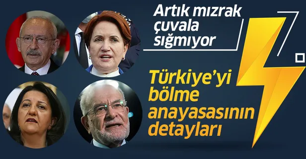 CHP-İP-HDP-SP'nin gizli Anayasa çalışmasının detayları ortaya çıkıyor: Artık mızrak çuvala sığmıyor