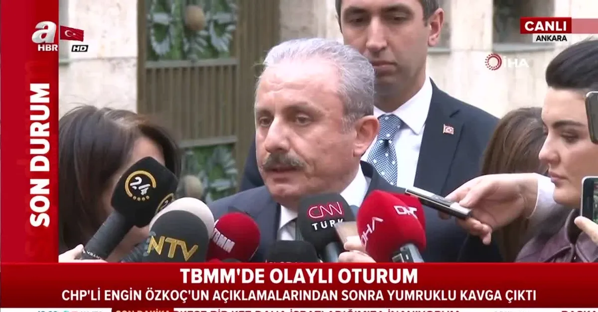 CHP meclisi karıştırdı! TBMM Başkanı Şentop'tan CHP'li Özkoç'a sert tepki