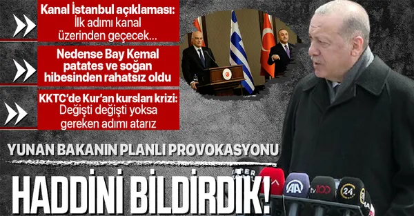 Son dakika: Başkan Recep Tayyip Erdoğan'dan Yunan Bakan Dendias hakkında sert sözler: Haddini bildirdik-1