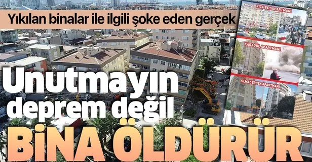 İzmir’deki depremde yıkılan binalarla ilgili şoke eden gerçek