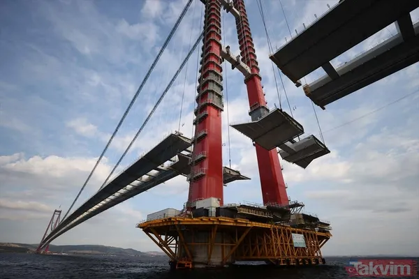 1915 Çanakkale Köprüsü 318 metre yükseklikten görüntülendi - 1