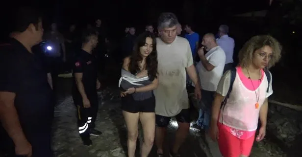 Karabük’te izinsiz girdikleri kanyonda mahsur kalan 15 kişi, 9 saat sonra kurtarıldı