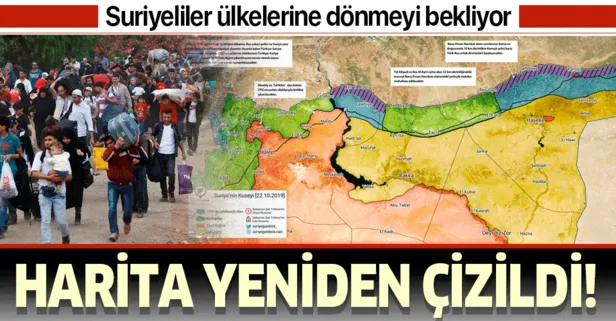 Harita yeniden çizildi! Suriyeliler ülkelerine dönmeyi bekliyor