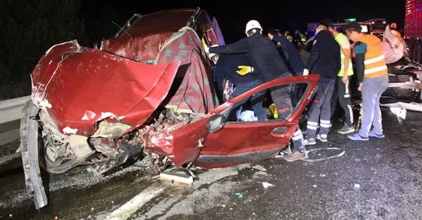 Bolu'da feci kaza! 1 ölü 2 yaralı!