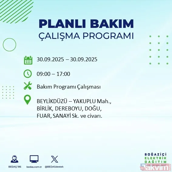 İstanbul’un 23 ilçesinde elektrikler kesilecek! 30 Eylül 2025 BEDAŞ kesinti listesi - 40