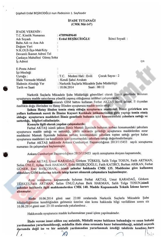 Erdal Beşikçioğlu’nun uyuşturucu testi pozitif çıktı! Kan ve idrarda THC-COOH tespit edildi-5