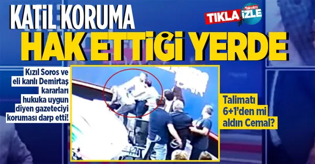 DP'li Cemal Enginyurt'un korumasının gazeteci Latif Şimşek'i yumrukladığı görüntüler ortaya çıktı! Saldırgan tutuklandı