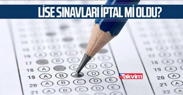 1 Mart yarın sınav olacak mı? 1 Mart sınav yapılacak mı? Lise sınavları iptal mi ertelendi mi son dakika?