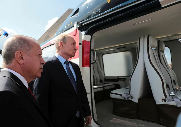 Başkan Erdoğan ve Putin arasında helikopter pazarlığı! O anlar kamerada-2