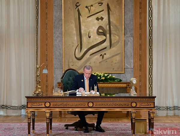 Kahire'de D-8 zirvesi! Sisi ve liderler Başkan Erdoğan'ı ayakta karşıladı - 10