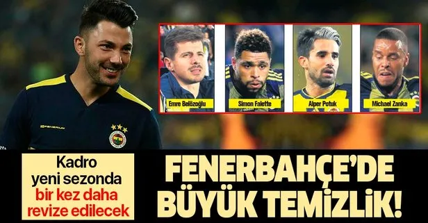Fenerbahçe’de büyük temizlik! En az 8 futbolcuyla yollar ayrılacak...