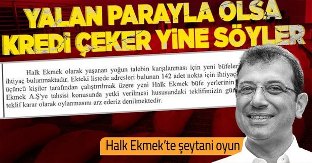 Halk Ekmek üzerinden kirli oyun oynadığı ortaya çıktı