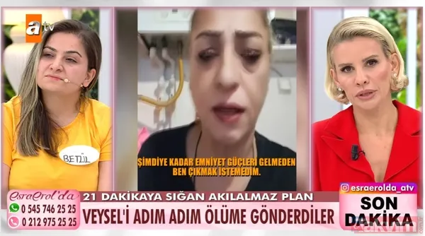 Esra Erol'da Veysel Yorulmaz olayında yeni detaylar! Elindeki su şişesinde ne vardı? Eski eş Betül stüdyoda... - 11