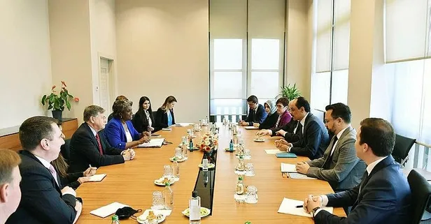 Son dakika: Cumhurbaşkanlığı Sözcüsü İbrahim Kalın ABD'nin BM Daimi Temsilcisi Greenfield ile görüştü