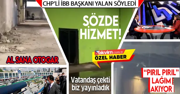 Büyük İstanbul Otogarı'nın görüntüleri mide bulandırdı! İBB Başkanı Ekrem İmamoğlu yalan söylemiş