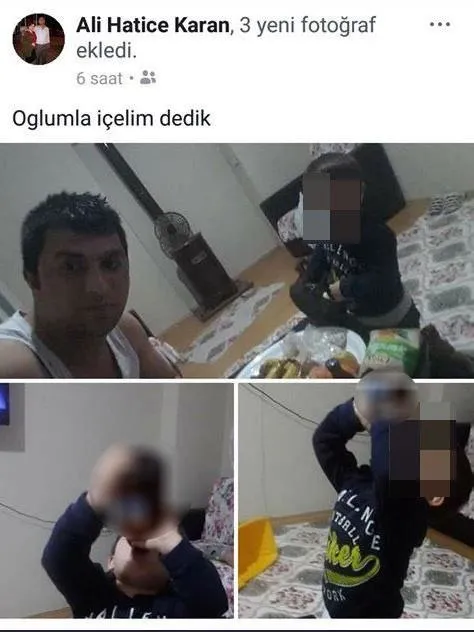 Bu nasıl aile! Küçük çocuklarına içki içirip...-2