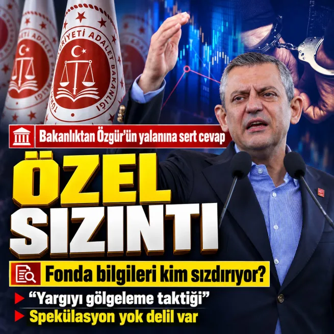 Adalet Bakanlığından Özgür Özel’in fon yalanına sert cevap: Yargıyı gölgeleme taktiği