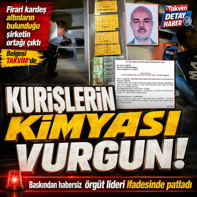 Alihan Kuriş Suç Örgütü soruşturmasında yeni detay: 206 kilo külçe altının bulunduğu Yılmaz Kimya ile kardeş bağlantısı