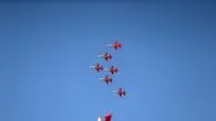 Dünyada bir ilk: Gökyüzüne dev Türk bayrağı